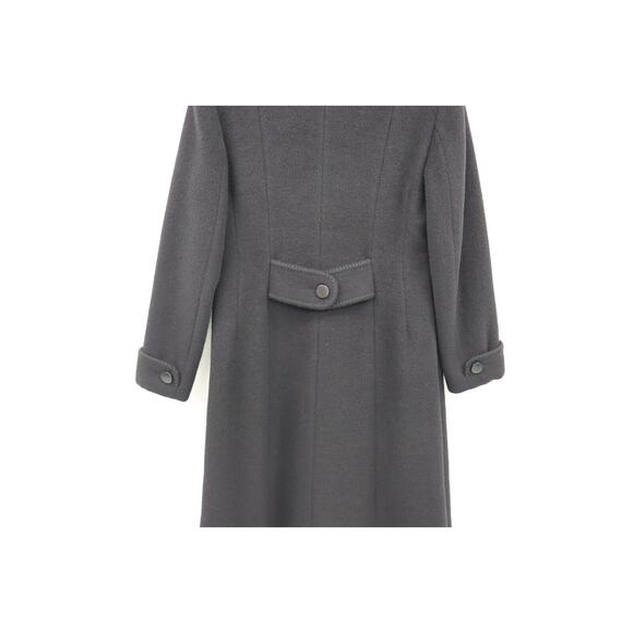 Cinzia Rocca Designer Womens Wool Blend Black Coat US Size 12 Made in Italy - Picture 2 of 16